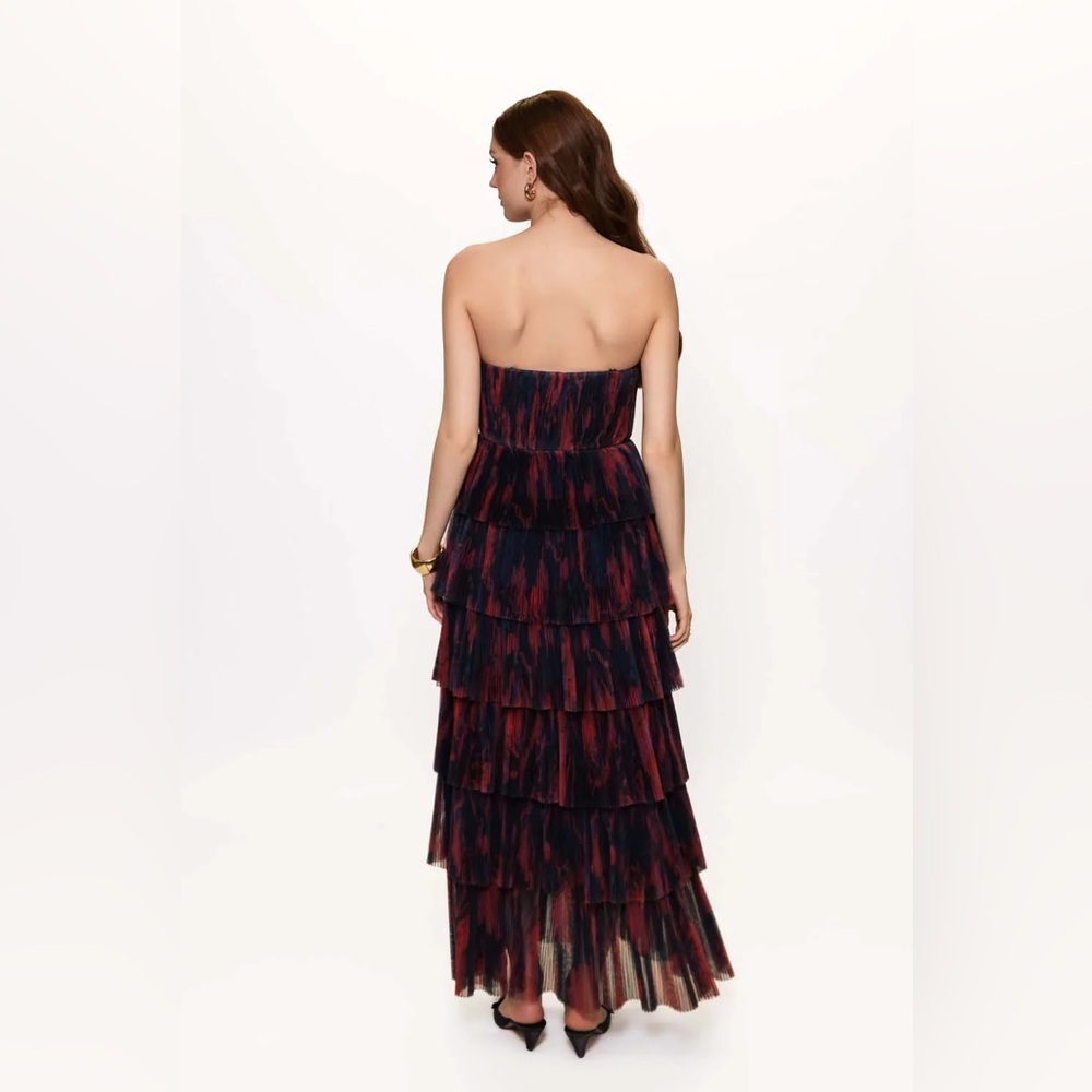 Hutch Simi Strapless Multi-Tiered Tulle Gown - Picture 4 of 5
